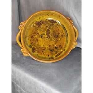 Vintage F.F. Griffi Corsica Dish – 10” Hand-Painted Plate, French Island Pottery